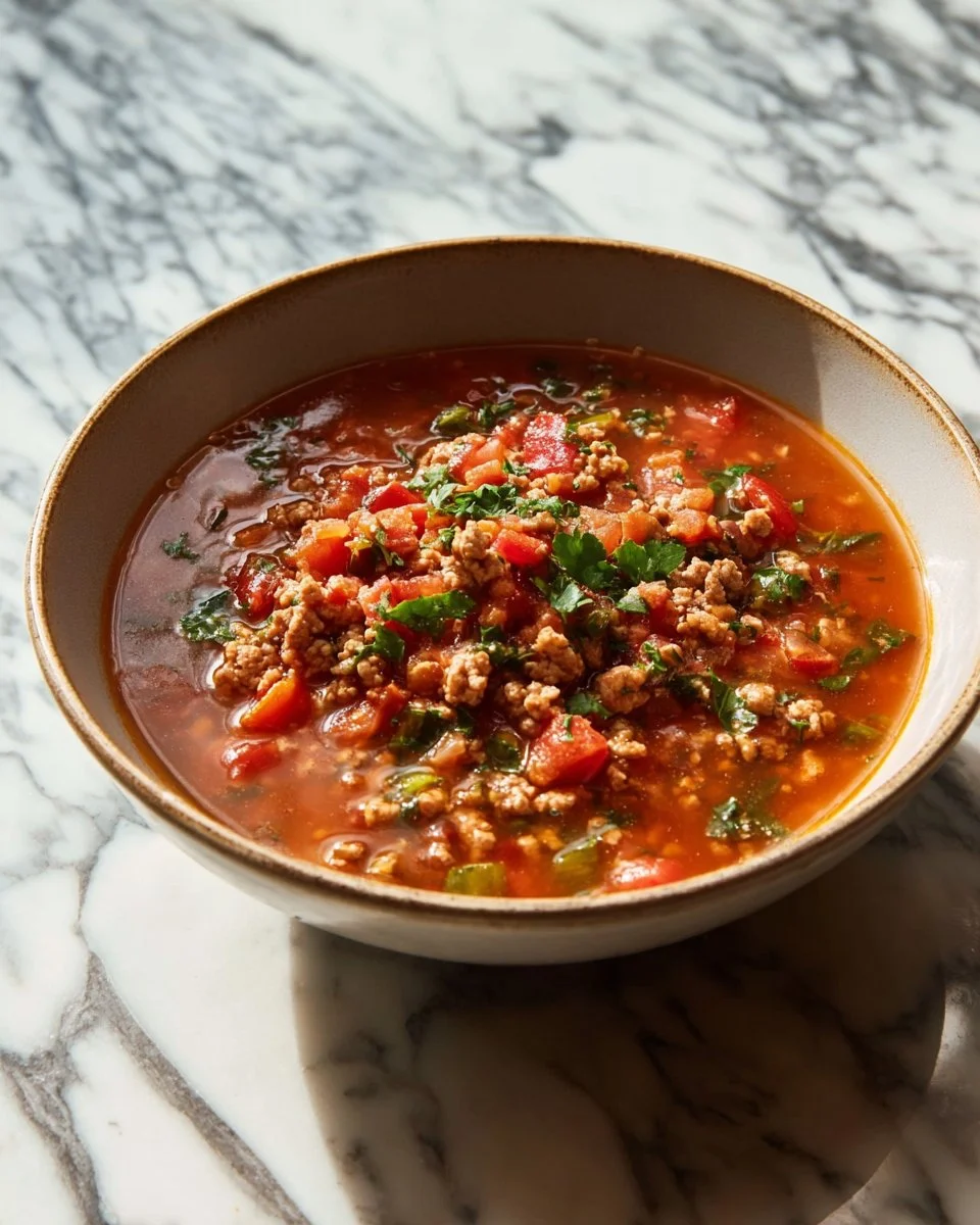 Easy Stuffed Pepper Soup