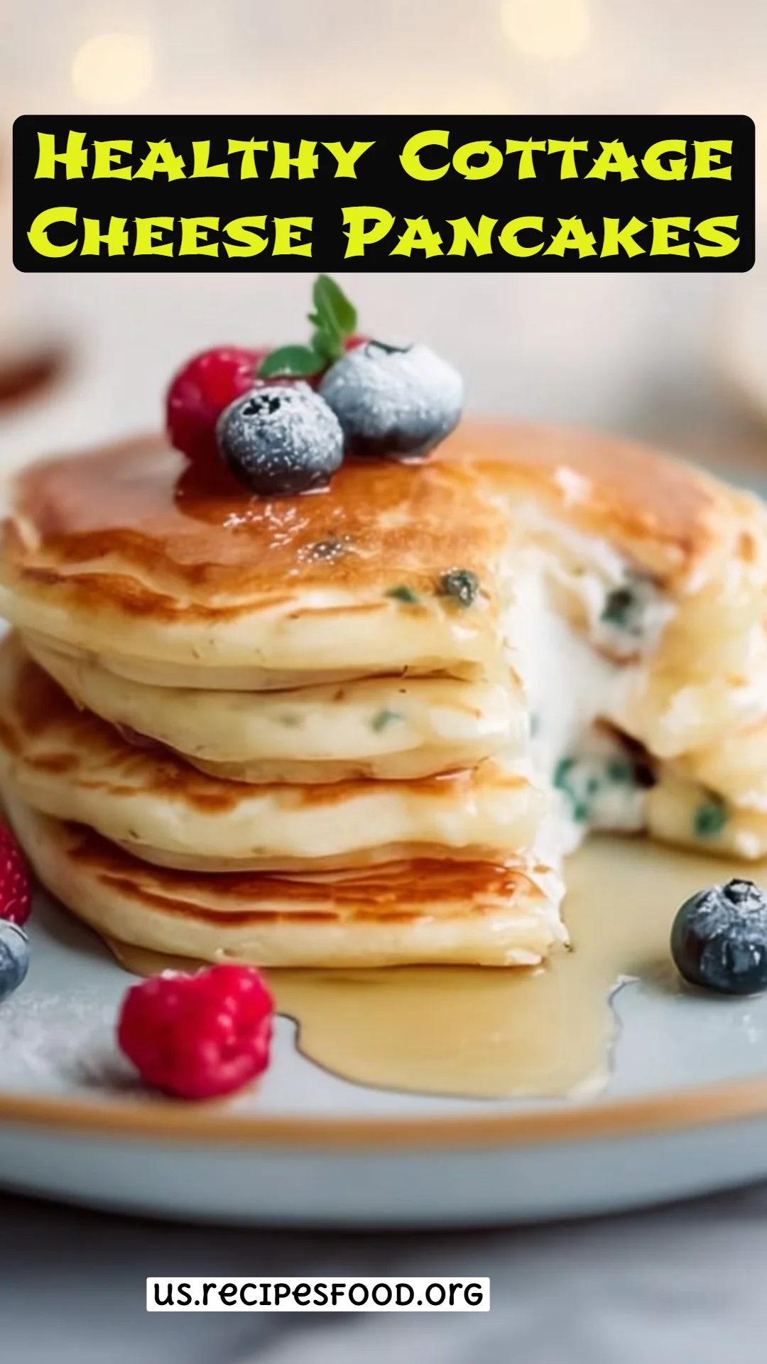 Healthy Cottage Cheese Pancakes