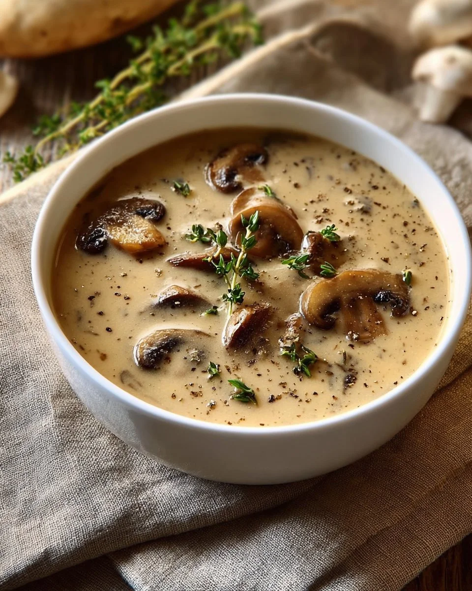 Instant Pot Creamy Mushroom Soup