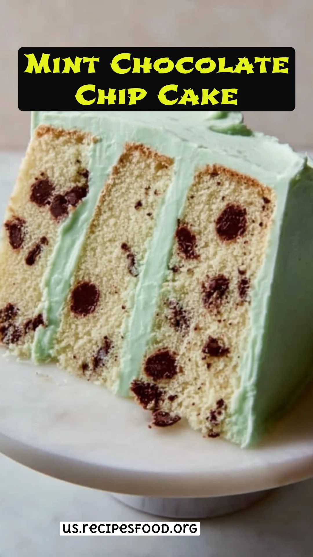 Mint Chocolate Chip Cake