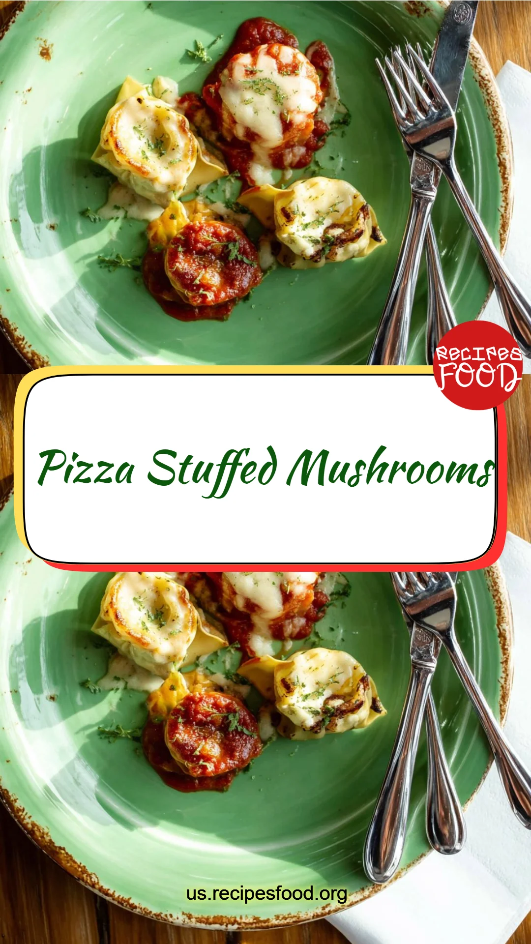 Pizza Stuffed Mushrooms