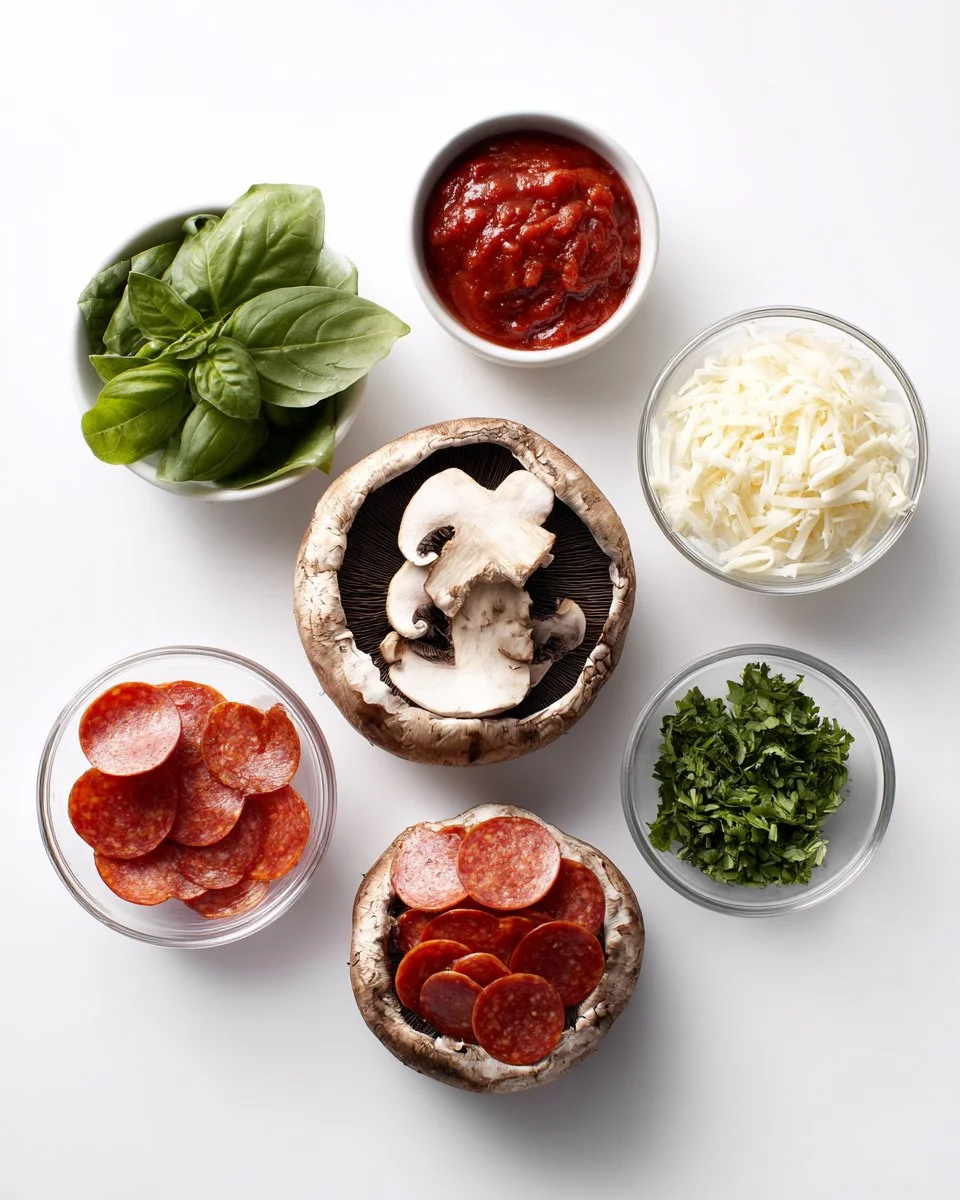 Pizza Stuffed Mushrooms