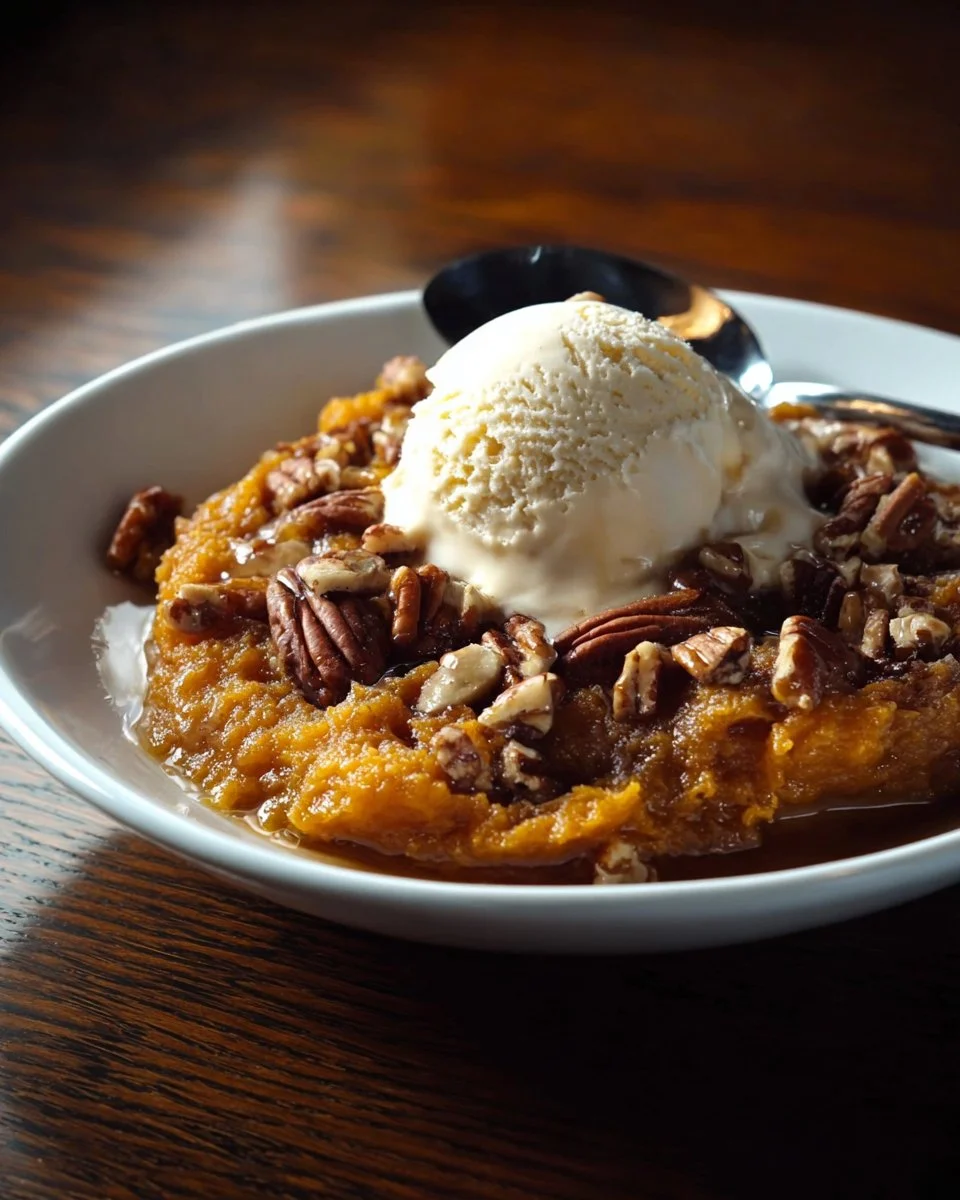 Pumpkin Pecan Cobbler