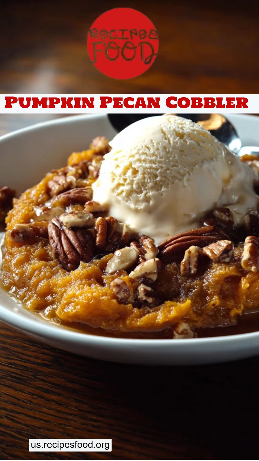 Pumpkin Pecan Cobbler
