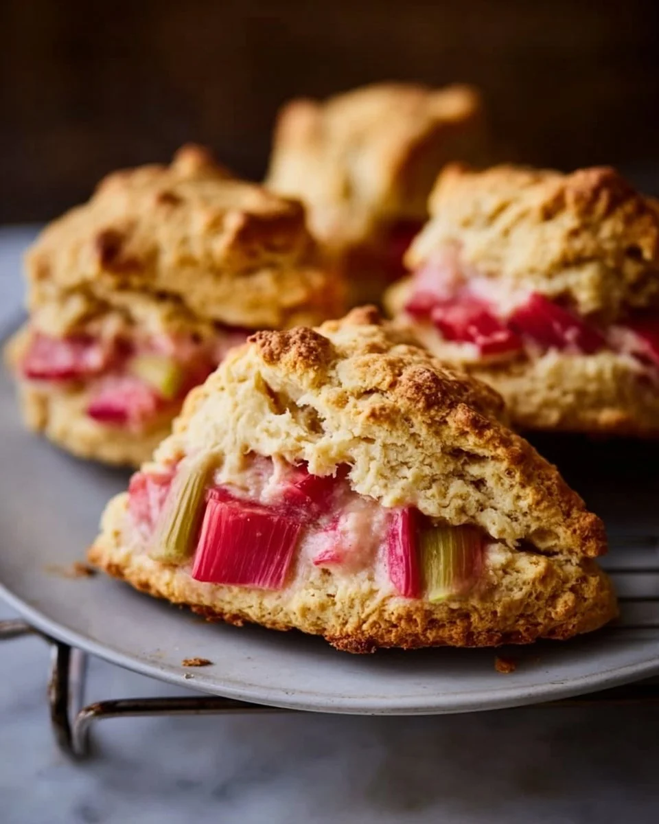 Rhubarb Scones