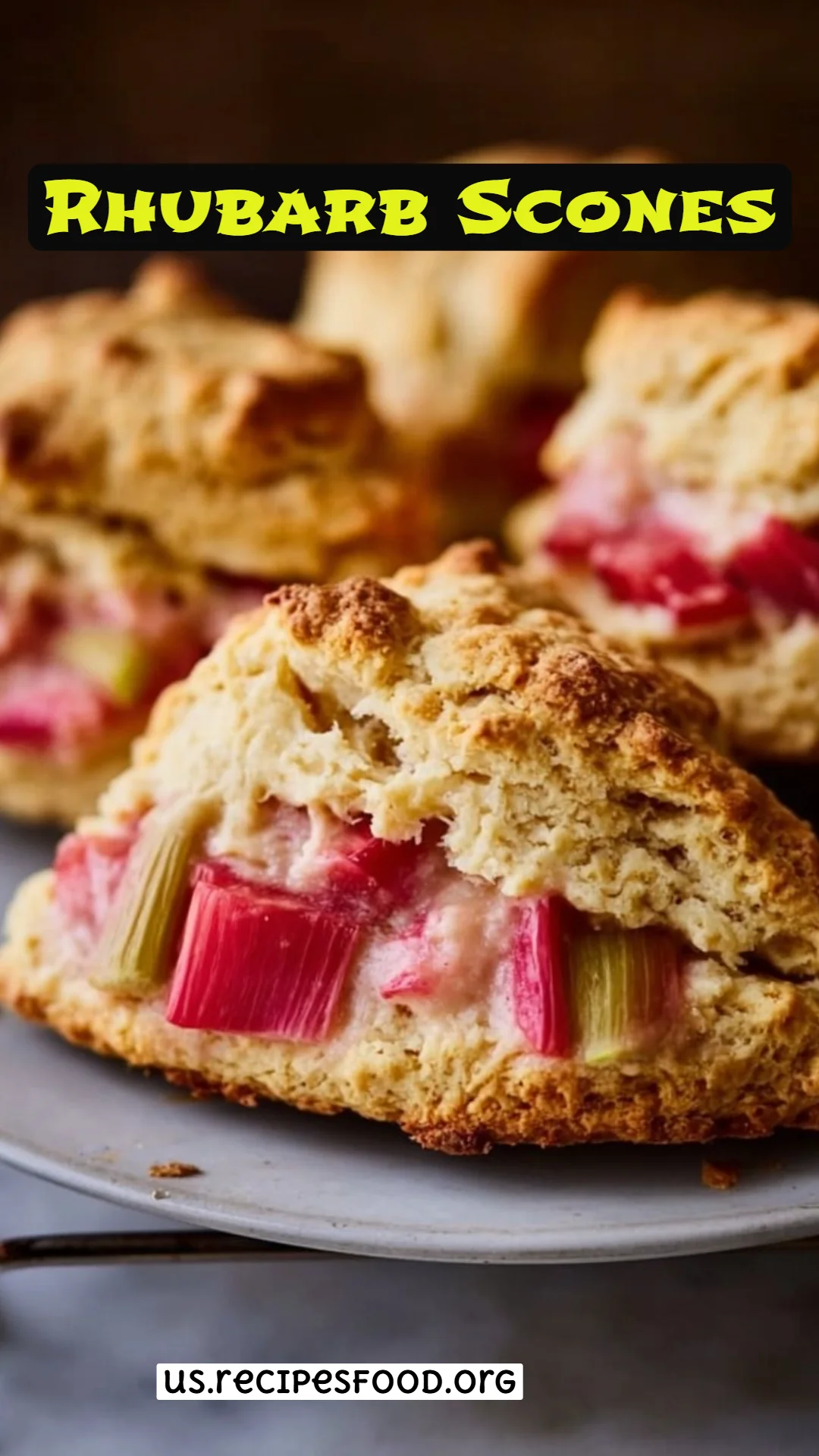 Rhubarb Scones