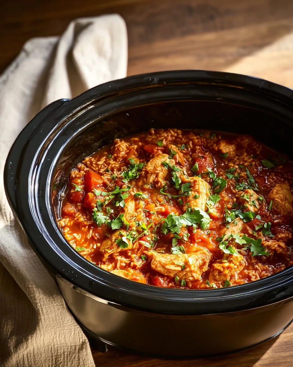 Slow Cooker Chicken Jambalaya