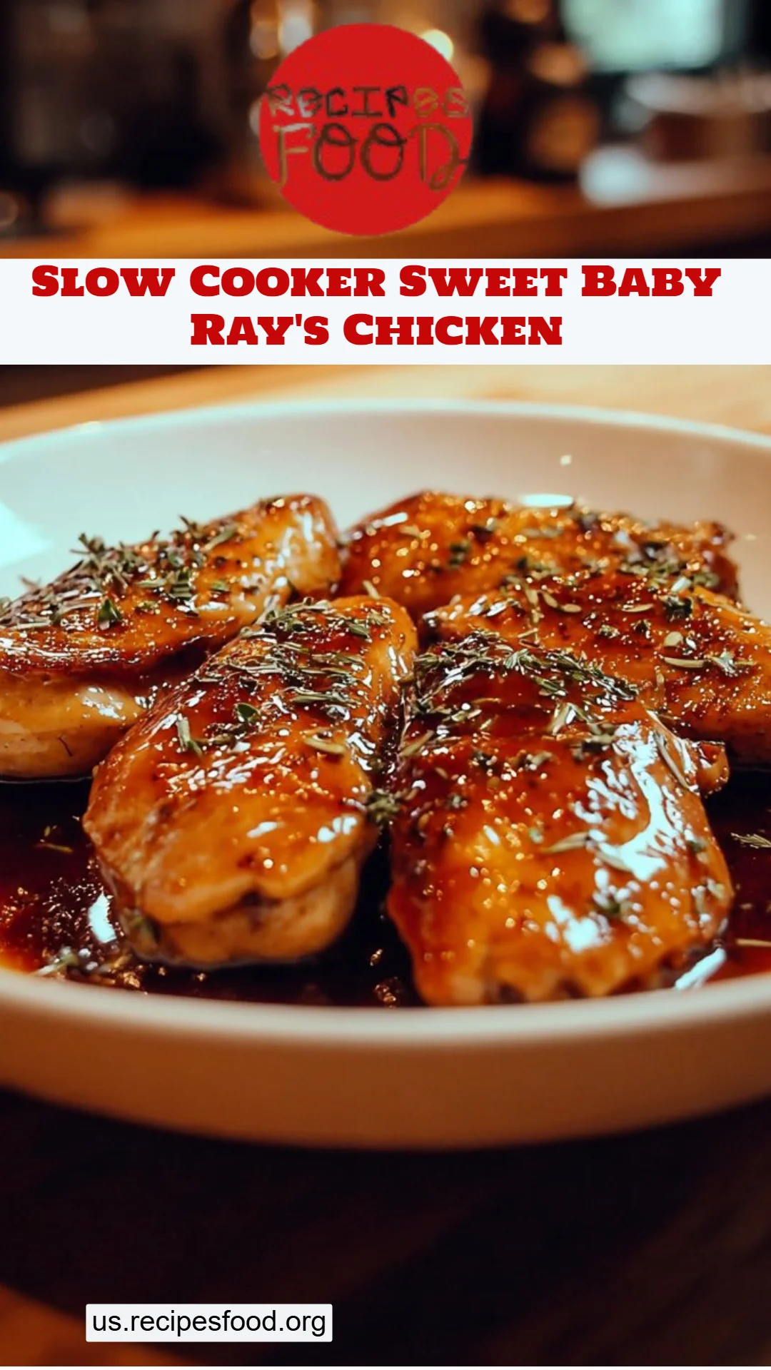 Slow Cooker Sweet Baby Ray's Chicken