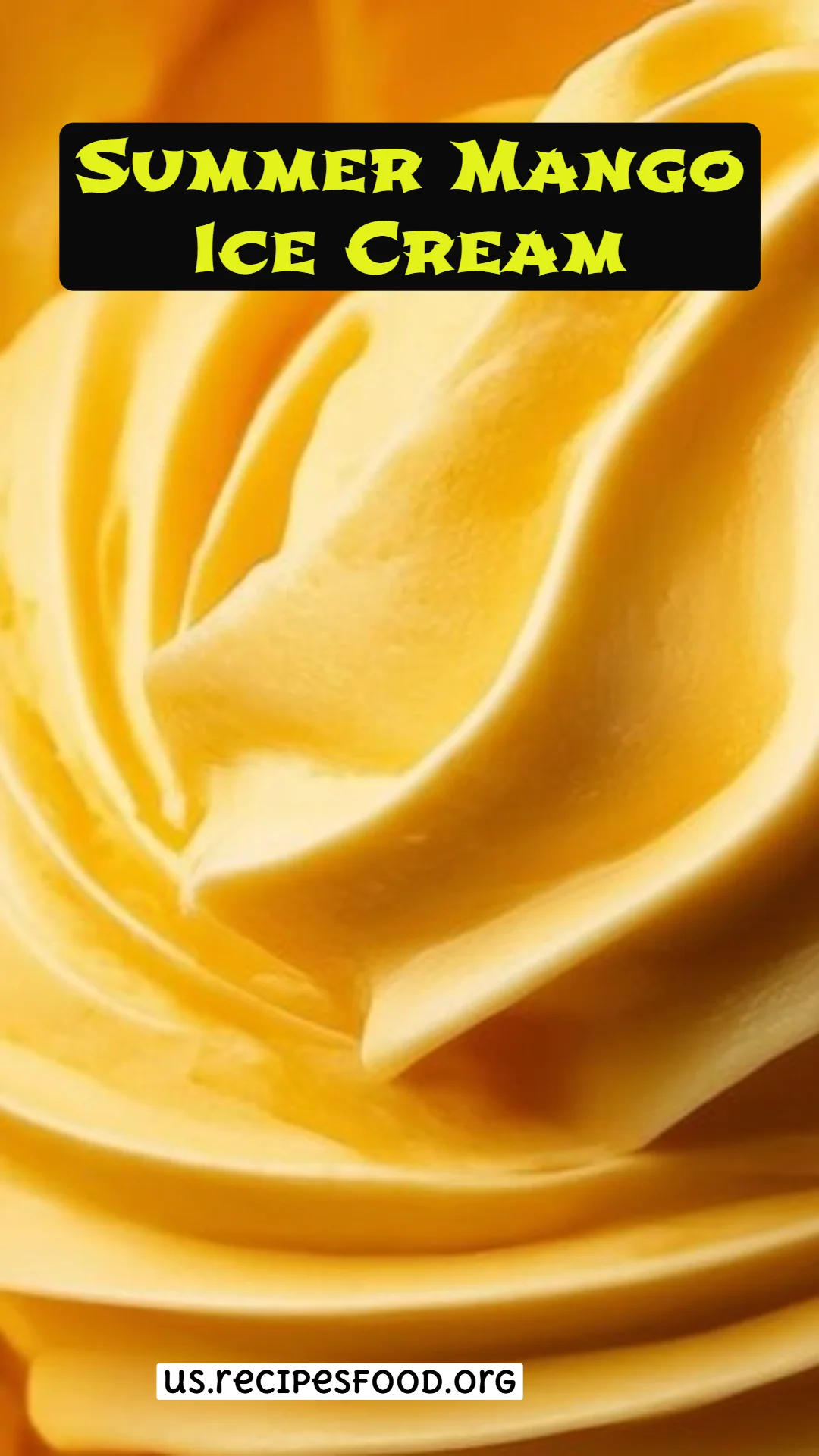 Summer Mango Ice Cream
