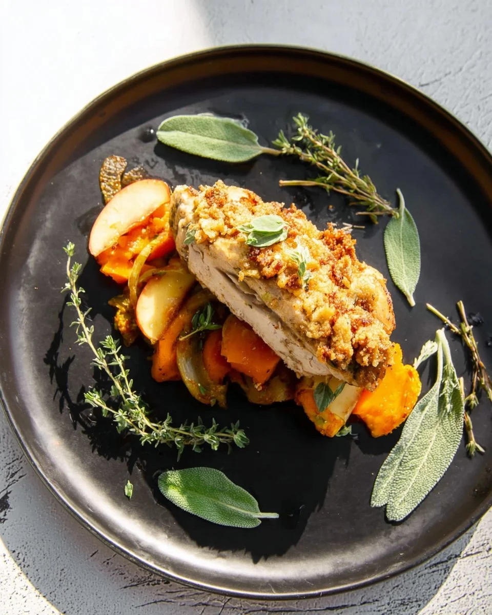 Sweet Potato Apple Turkey Bake