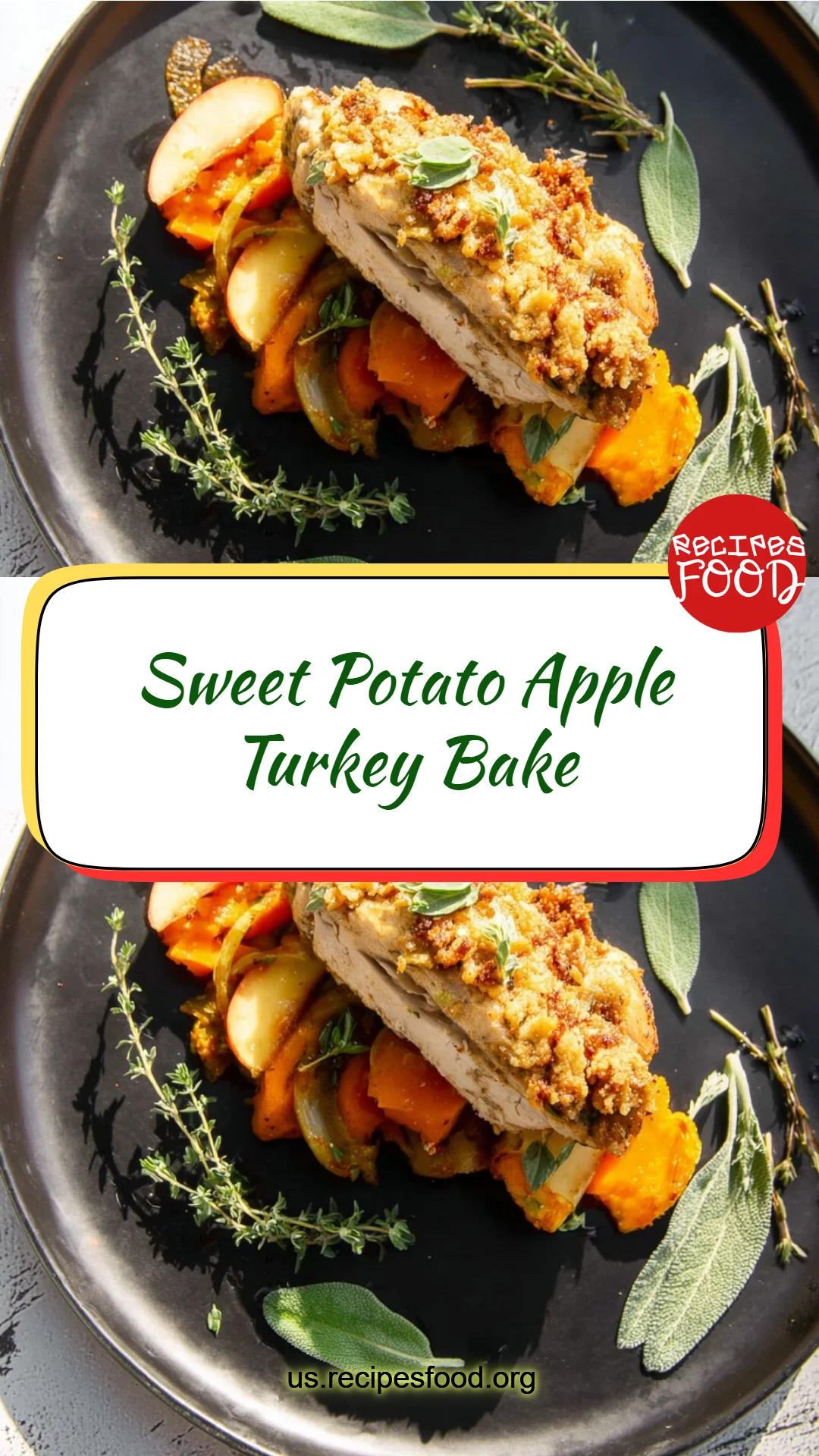 Sweet Potato Apple Turkey Bake