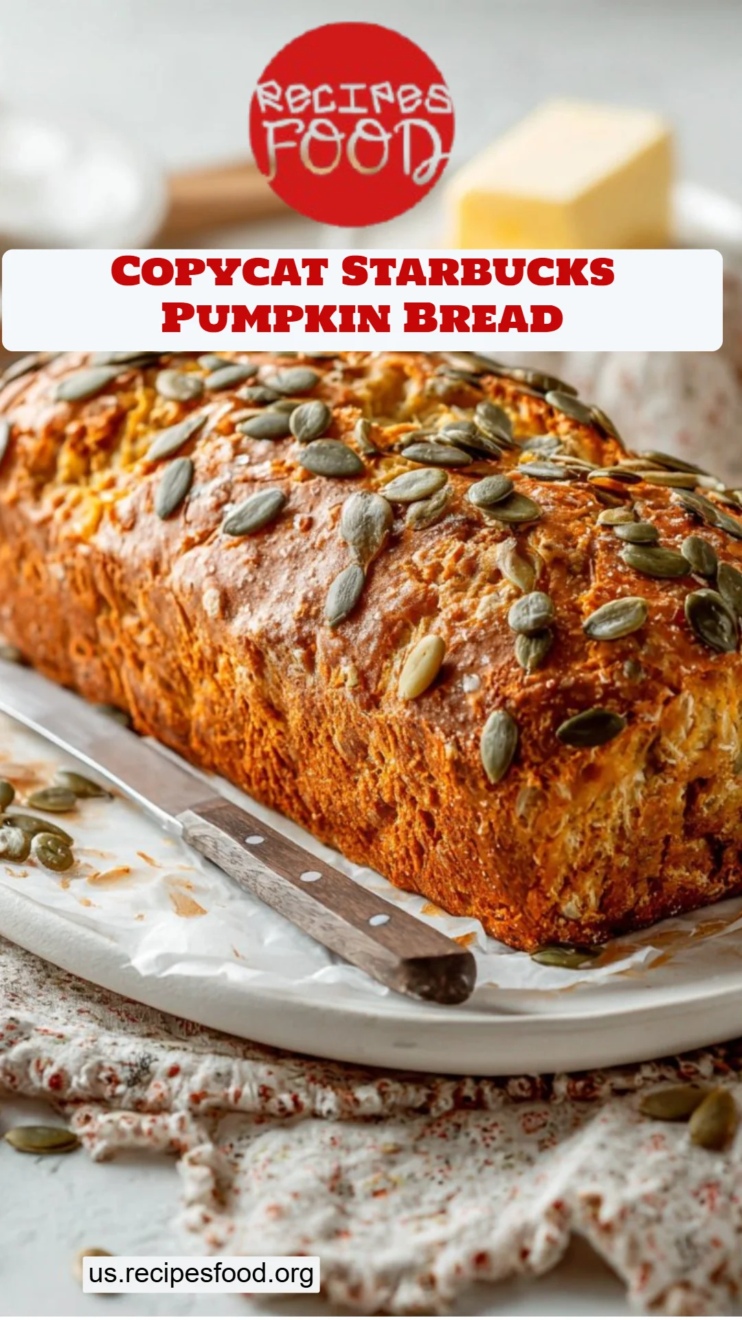 Copycat Starbucks Pumpkin Bread