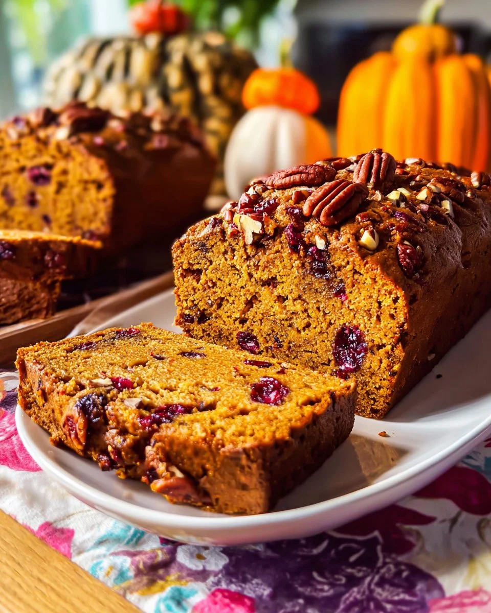 Cranberry Pecan Pumpkin Bread