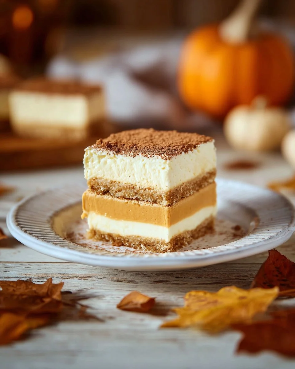 Pumpkin Cheesecake Bars