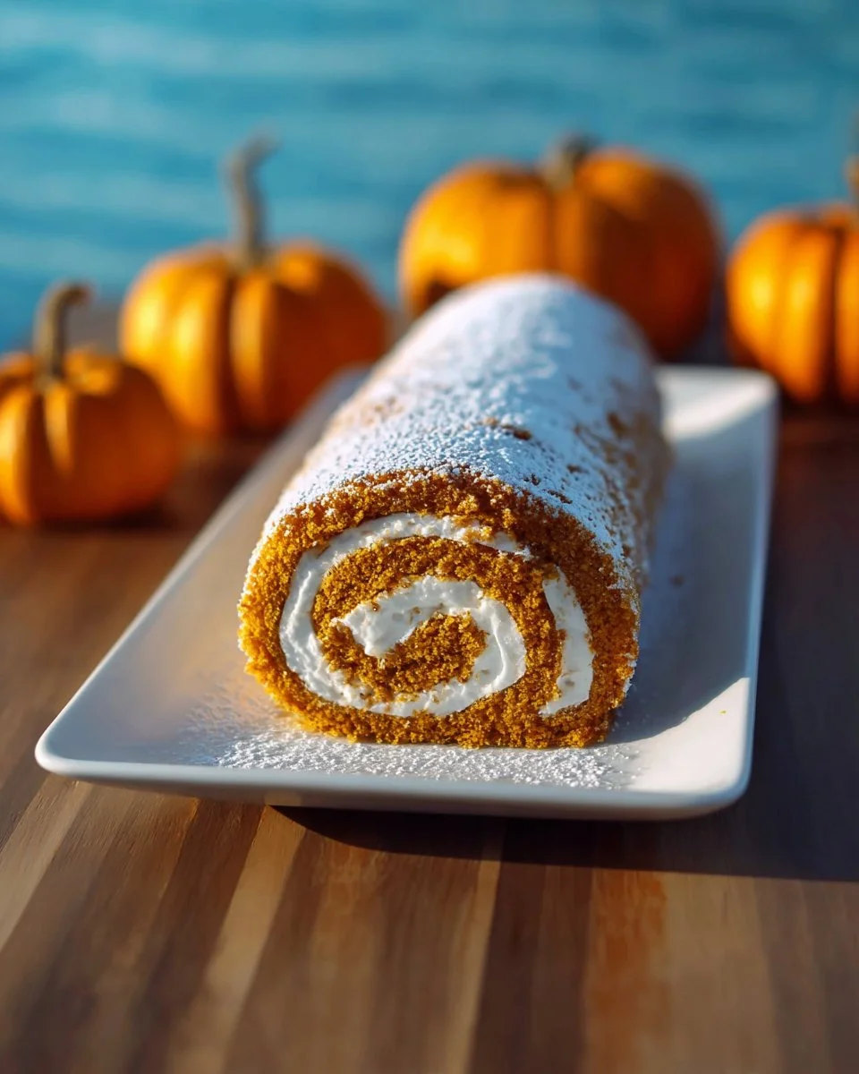 Pumpkin Roll with Cream Cheese Filling