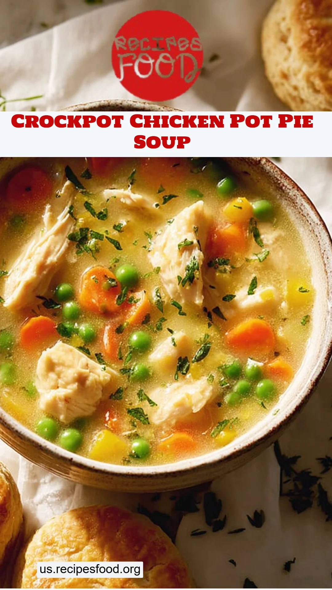 Crockpot Chicken Pot Pie Soup