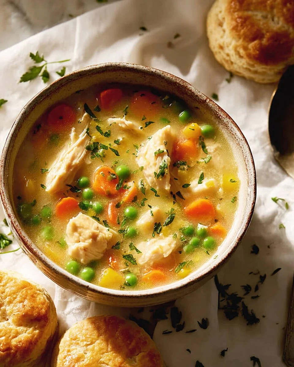 Crockpot Chicken Pot Pie Soup