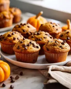 Fluffy homemade pumpkin muffins with spices and a golden crust