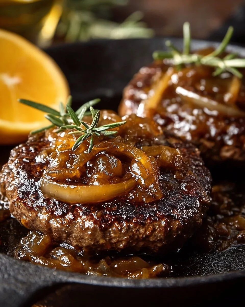 Hamburger Steaks with Onion Gravy